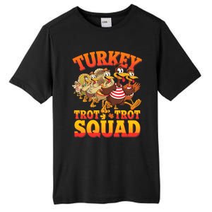 Funny Thanksgiving Turkey Running Trot Squad Gift Tall Fusion ChromaSoft Performance T-Shirt