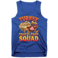 Funny Thanksgiving Turkey Running Trot Squad Gift Tank Top