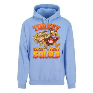 Funny Thanksgiving Turkey Running Trot Squad Gift Unisex Surf Hoodie