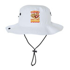 Funny Thanksgiving Turkey Running Trot Squad Gift Legacy Cool Fit Booney Bucket Hat