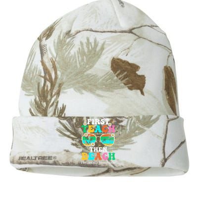 First Teach Then Beach I Am Earning A Summer Break Kati Licensed 12" Camo Beanie