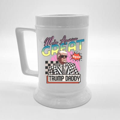 Funny Trump Take America Back DaddyS Home Trump Pink 2024 Beer Stein