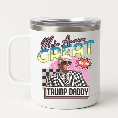 Funny Trump Take America Back DaddyS Home Trump Pink 2024 12 oz Stainless Steel Tumbler Cup