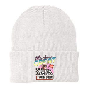 Funny Trump Take America Back DaddyS Home Trump Pink 2024 Knit Cap Winter Beanie