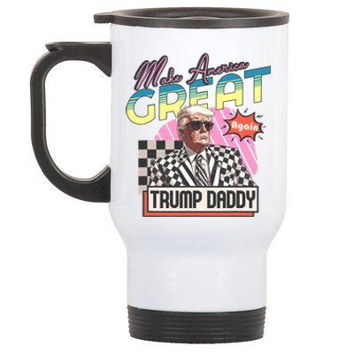 Funny Trump Take America Back DaddyS Home Trump Pink 2024 Stainless Steel Travel Mug