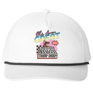 Funny Trump Take America Back DaddyS Home Trump Pink 2024 Snapback Five-Panel Rope Hat