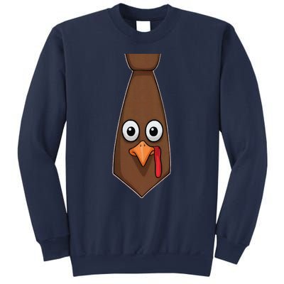 Funny Thanksgiving Tie With Turkey For Family Dinner Sweatshirt