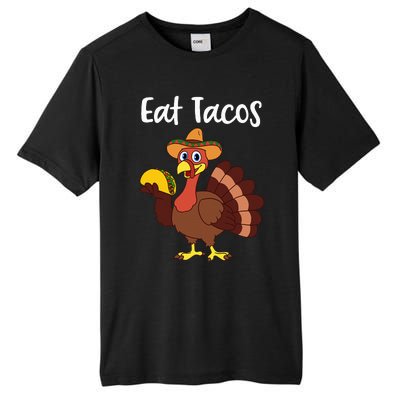 Funny Thanksgiving Turkey Day Eat Tacos Tall Fusion ChromaSoft Performance T-Shirt