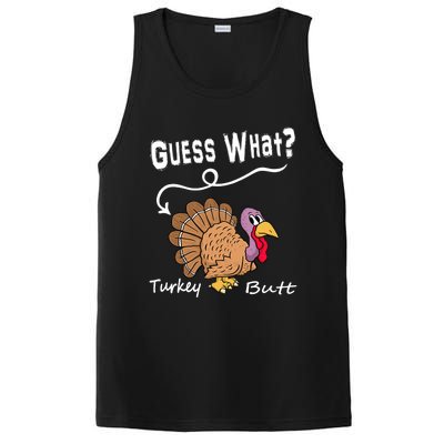 Funny Thanksgiving Turkey Guess What Turkey Butt! PosiCharge Competitor Tank