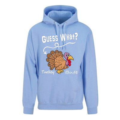 Funny Thanksgiving Turkey Guess What Turkey Butt! Unisex Surf Hoodie