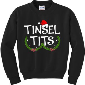 Funny Tinsel Tits Matching Jingle Balls Christmas Couples Kids Sweatshirt