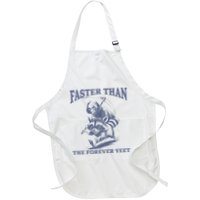 Faster Than The Forever Yeet Run Away Faster Funny Saying Gift Apron