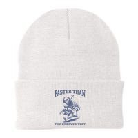Faster Than The Forever Yeet Run Away Faster Funny Saying Gift Beanie