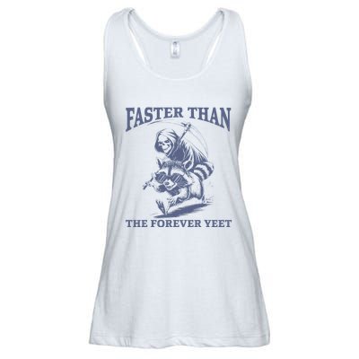 Faster Than The Forever Yeet Run Away Faster Funny Saying Gift Ladies Essential Flowy Tank