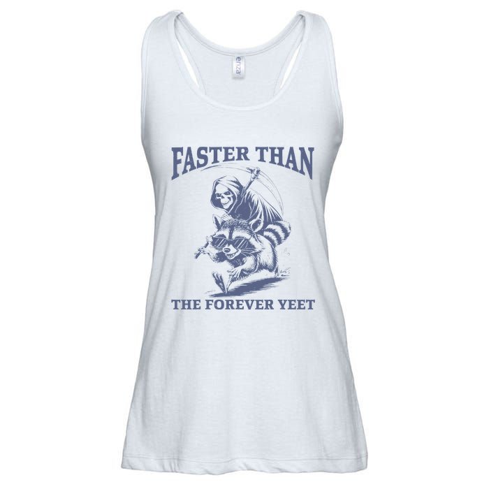 Faster Than The Forever Yeet Run Away Faster Funny Saying Gift Ladies Essential Flowy Tank