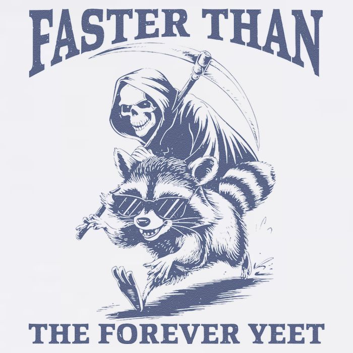 Faster Than The Forever Yeet Run Away Faster Funny Saying Gift Flatbill Hat