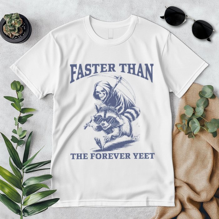 Faster Than The Forever Yeet Run Away Faster Funny Saying Gift Premium T-Shirt