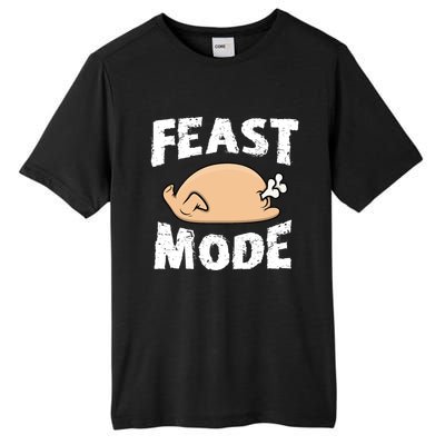 Funny Thanksgiving Turkey Feast Mode Gift Tall Fusion ChromaSoft Performance T-Shirt