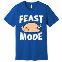 Funny Thanksgiving Turkey Feast Mode Gift Premium T-Shirt