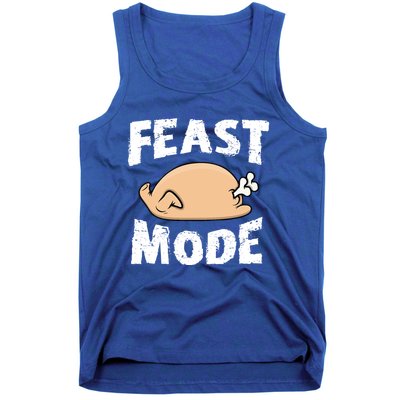 Funny Thanksgiving Turkey Feast Mode Gift Tank Top