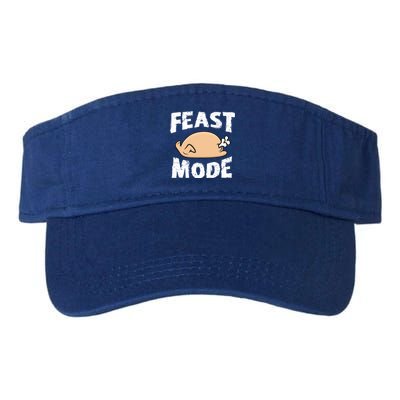 Funny Thanksgiving Turkey Feast Mode Gift Valucap Bio-Washed Visor