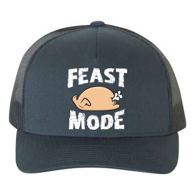 Funny Thanksgiving Turkey Feast Mode Gift Yupoong Adult 5-Panel Trucker Hat