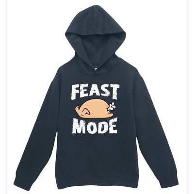 Funny Thanksgiving Turkey Feast Mode Gift Urban Pullover Hoodie