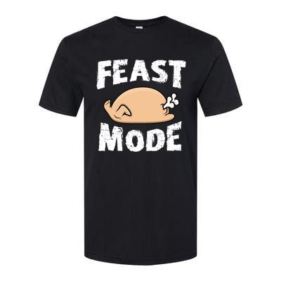 Funny Thanksgiving Turkey Feast Mode Gift Softstyle® CVC T-Shirt