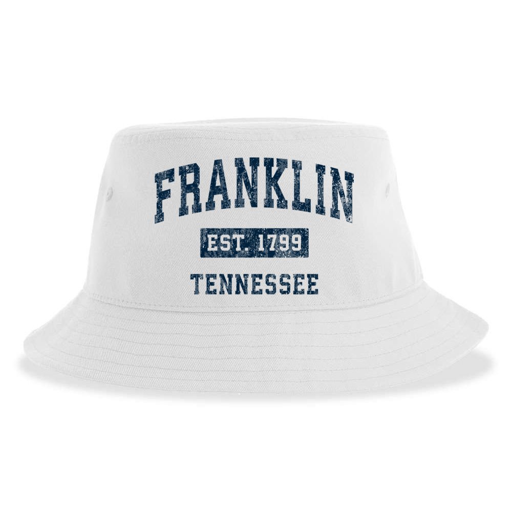 Franklin Tennessee Tn Vintage Sports Design Sustainable Bucket Hat