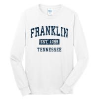 Franklin Tennessee Tn Vintage Sports Design Tall Long Sleeve T-Shirt