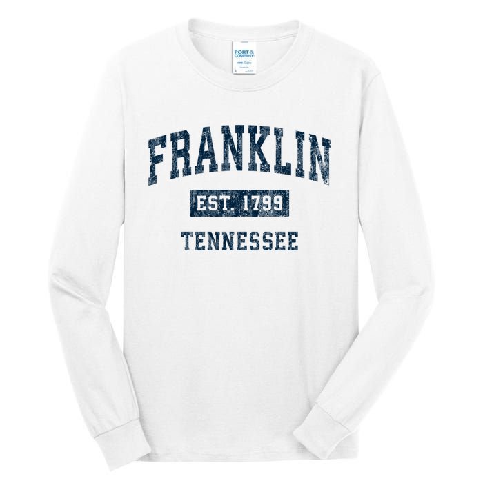 Franklin Tennessee Tn Vintage Sports Design Tall Long Sleeve T-Shirt