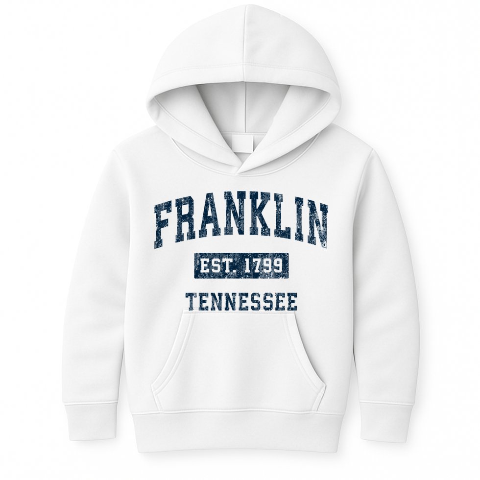 Franklin Tennessee Tn Vintage Sports Design Kids Hoodie