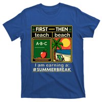 First Teach The Beach Teacher T-Shirt