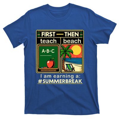 First Teach The Beach Teacher T-Shirt