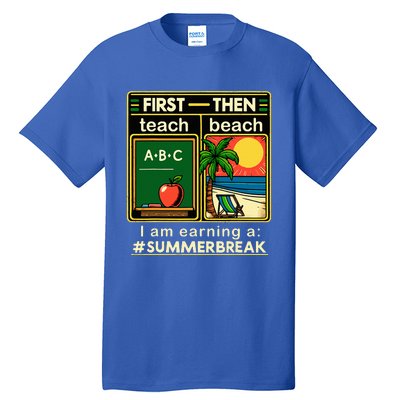 First Teach The Beach Teacher Tall T-Shirt