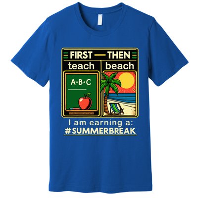 First Teach The Beach Teacher Premium T-Shirt