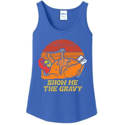 Funny Thanksgiving Turkey Roast Dinner Show Me The Gravy Gift Ladies Essential Tank