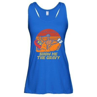 Funny Thanksgiving Turkey Roast Dinner Show Me The Gravy Gift Ladies Essential Flowy Tank