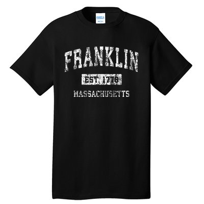 Franklin Tennessee Tn Vintage Established Sports Design Tall T-Shirt