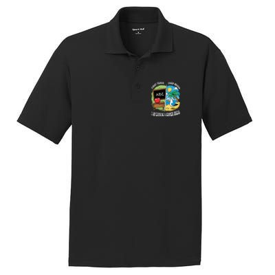 First Teach Then Beach I Am Earning A Summer Break Teacher PosiCharge RacerMesh Polo