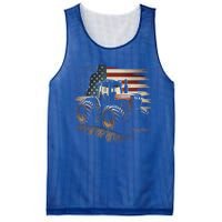 Farmer Tractors Usa Flag Patriotic Farming Gift Mesh Reversible Basketball Jersey Tank