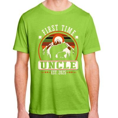 First Time Uncle Est 2025 For New Dad Funny Fathers Day Adult ChromaSoft Performance T-Shirt