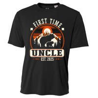 First Time Uncle Est 2025 For New Dad Funny Fathers Day Cooling Performance Crew T-Shirt