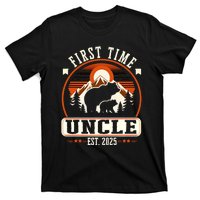 First Time Uncle Est 2025 For New Dad Funny Fathers Day T-Shirt