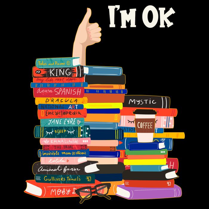 Funny Thumbs Up I'm Ok Book Lover Backpack