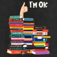 Funny Thumbs Up I'm Ok Book Lover Adult Drive Performance Visor