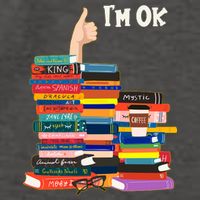 Funny Thumbs Up I'm Ok Book Lover Vector Backpack