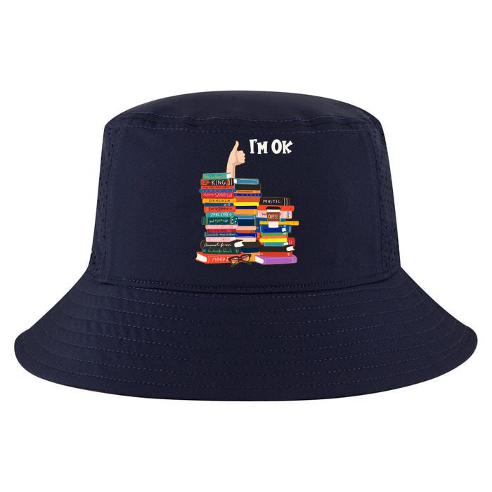 Funny Thumbs Up I'm Ok Book Lover Cool Comfort Performance Bucket Hat
