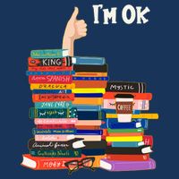 Funny Thumbs Up I'm Ok Book Lover Cooling Performance Crew T-Shirt