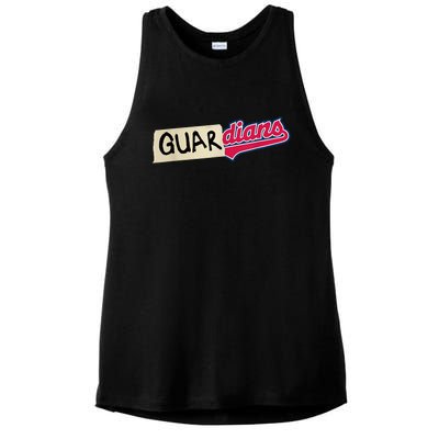 Funny Tape Up Cleveland Ladies PosiCharge Tri-Blend Wicking Tank